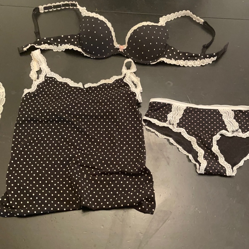 3 piece Victoria Secret bra, panties and camisole